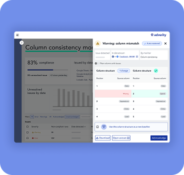 SUI - Connect - DQ - Column consistency monitor - purple