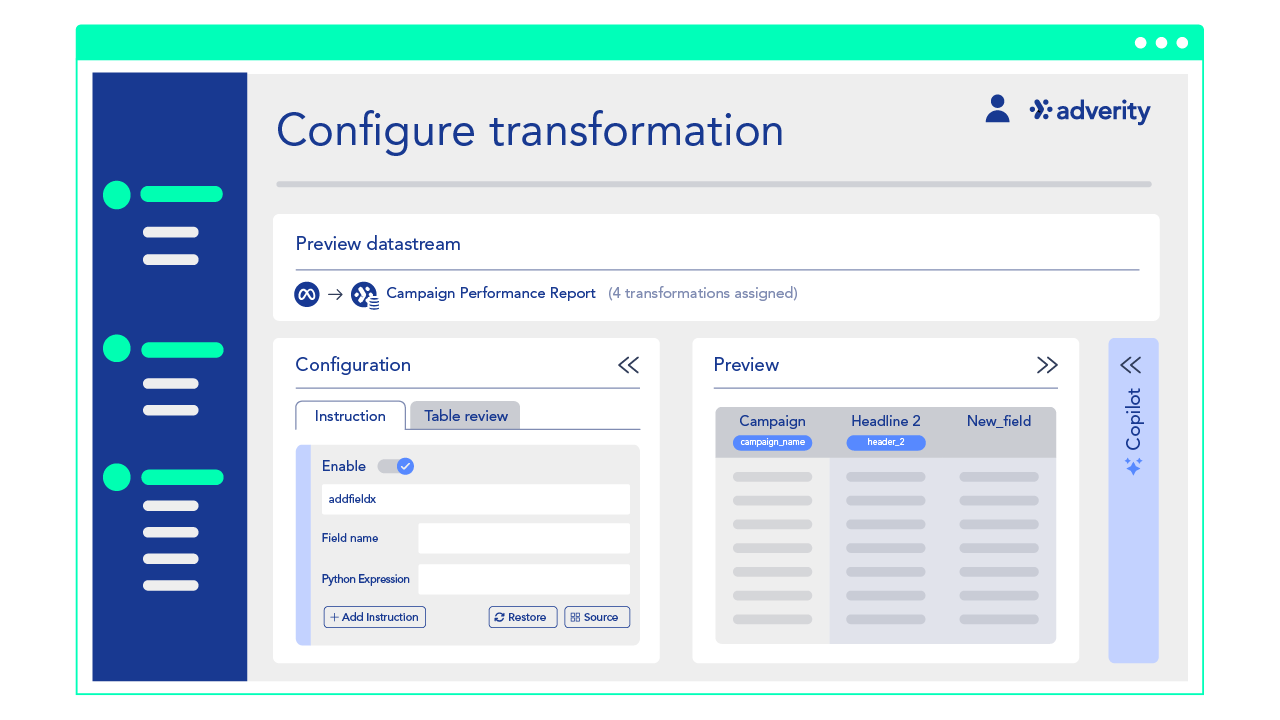 SUI_OnlyWebsite_Seagreen_Configure and preview transformation